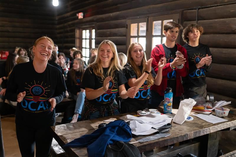  Students perform sea shanties that they wrote for the first OCAY League competition of the season